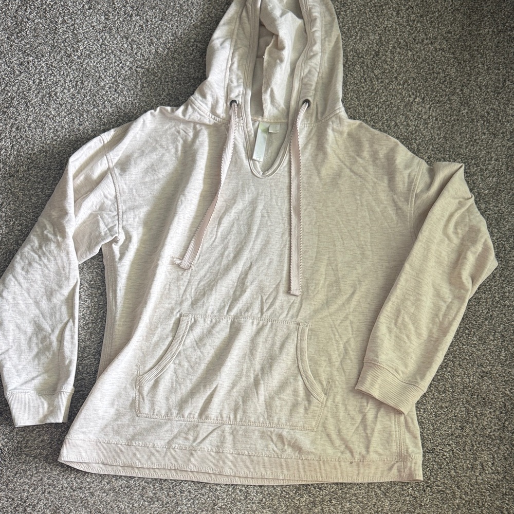 GreenTea Cream Hoodie with Drawstring